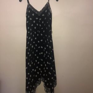 Black/White Midi Summer Dress